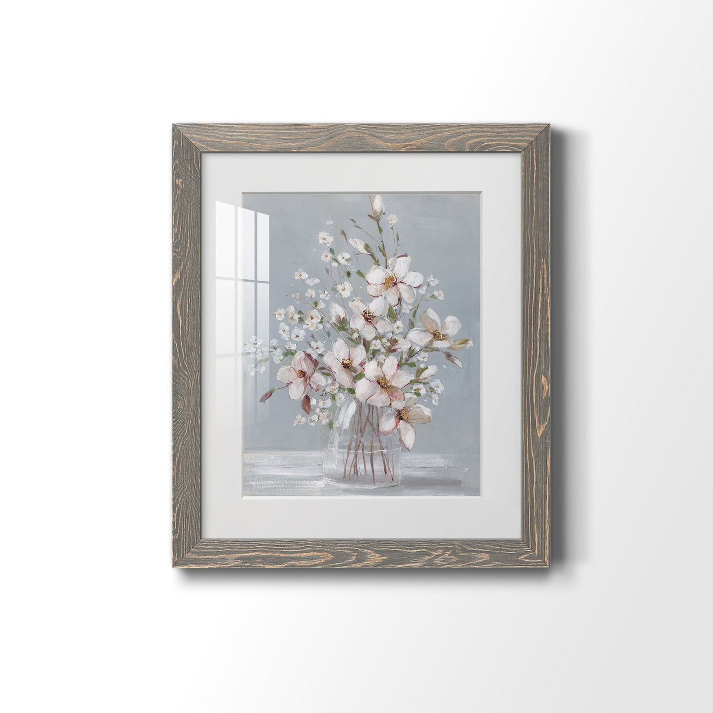 Magnolia Romance - Premium Framed Print - Distressed Barnwood Frame - Ready to Hang