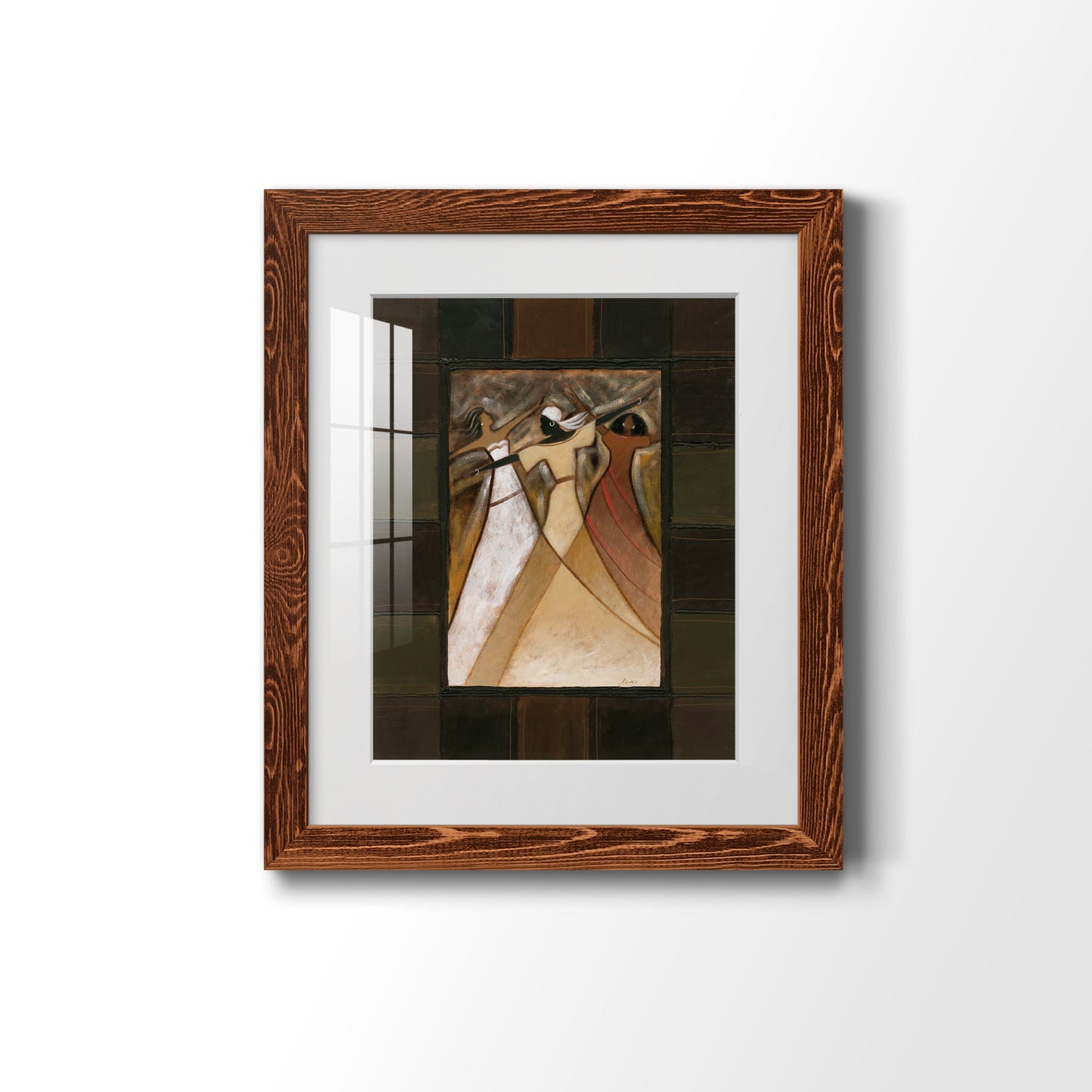 Divine Grace I - Barnwood Framed Art Print