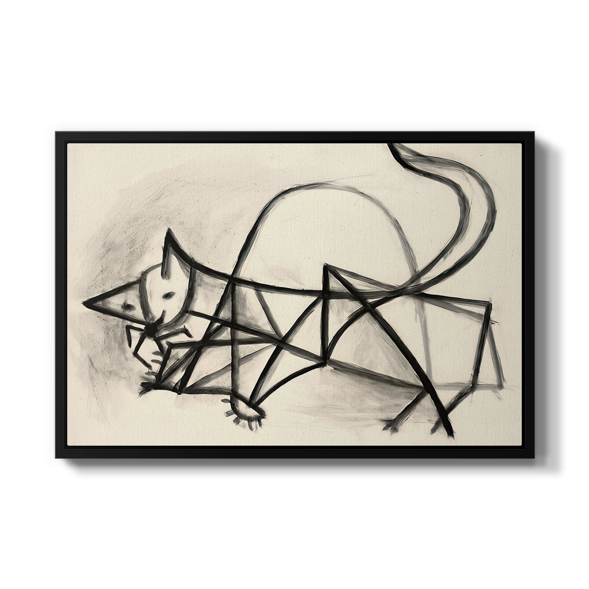 Study of a Cat (Étude de chat), 1946 - Floater Framed Canvas Print