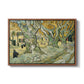 The Large Plane Trees (Road Menders at Saint-Rémy), 1889 - Floater Framed Canvas Print