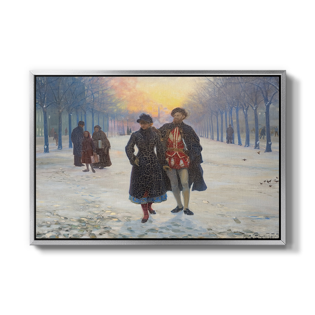 Morning after the Carnival, 1884 - Floater Framed Canvas Print