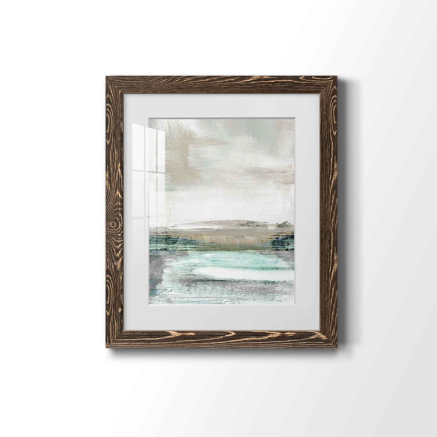 Summer Teal I - Barnwood Framed Art Print