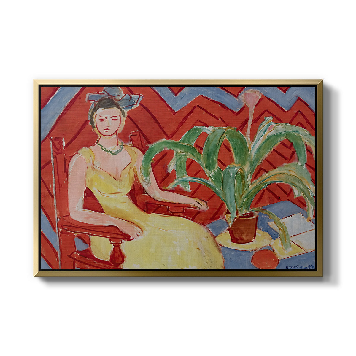 Michaella, 1943 - Floater Framed Canvas Print