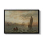 View from the Oslofjord, 1866 - Floater Framed Canvas Print