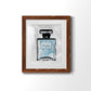 Blue Wash Perfume - Premium Framed Print - Distressed Barnwood Frame - Ready to Hang