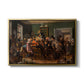 An Auction Scene, 1835 - Floater Framed Canvas Print