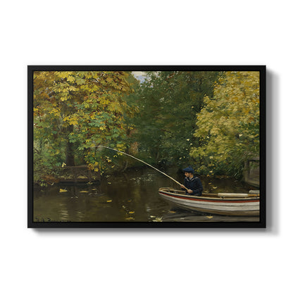 Fishing Boy, c. 1890 - Floater Framed Canvas Print