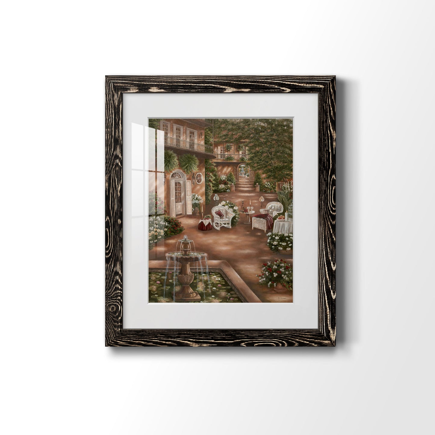 Evening Cocktails I - Premium Framed Print - Distressed Barnwood Frame - Ready to Hang