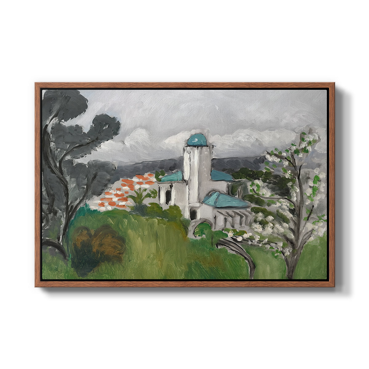 The Blue Villa (La Villa Bleue), c. 1918 - Floater Framed Canvas Print