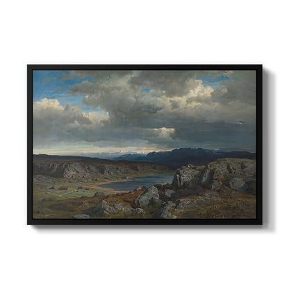 Norwegian Highlands, 1857 - Floater Framed Canvas Print