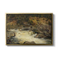 Waterfall in Hallingdal, 1848 - Floater Framed Canvas Print