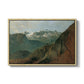 The Dachstein from the Plassen near Hallstatt, 1827 - Floater Framed Canvas Print