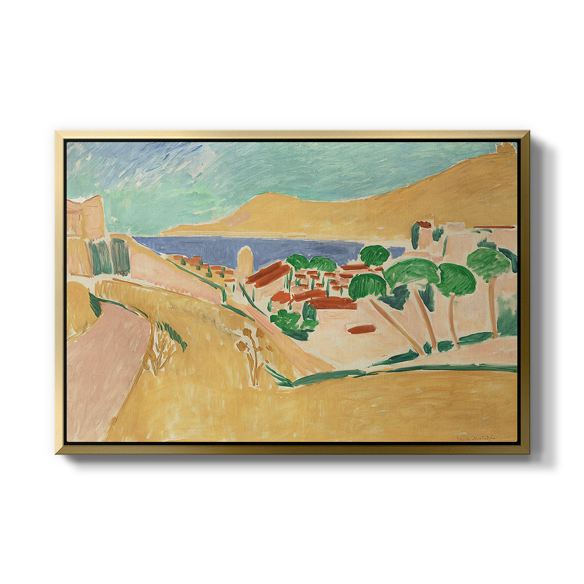 Collioure in August, c. 1911 - Floater Framed Canvas Print