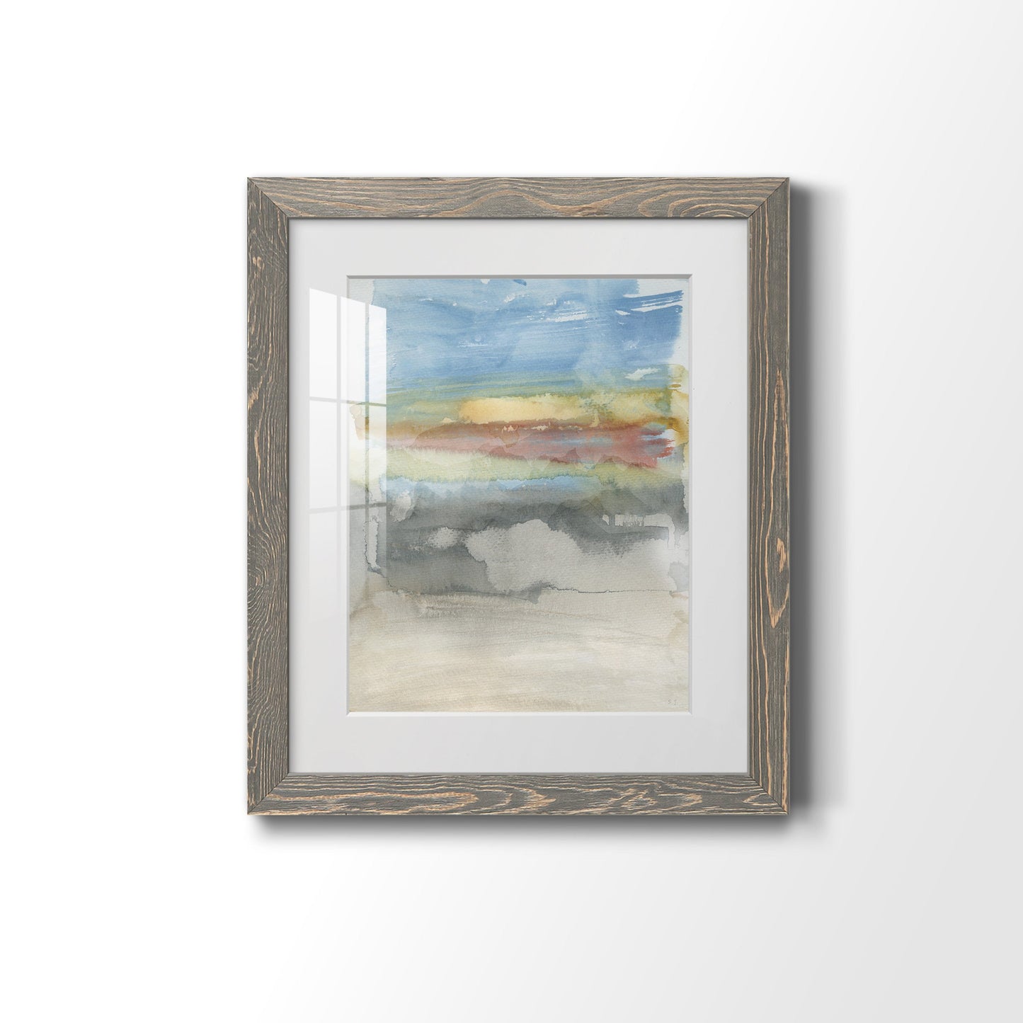 High Desert Sunset I - Premium Framed Print - Distressed Barnwood Frame - Ready to Hang