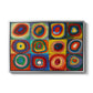 Color Study: Squares with Concentric Circles, 1913 - Floater Framed Canvas Print