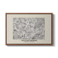 Fleurs, 1866 (Morris Inspired) - Floater Framed Canvas Print