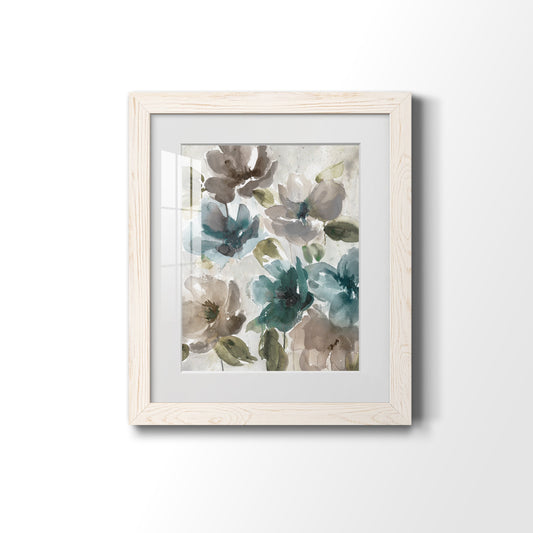 Topaz Garden I - Barnwood Framed Art Print