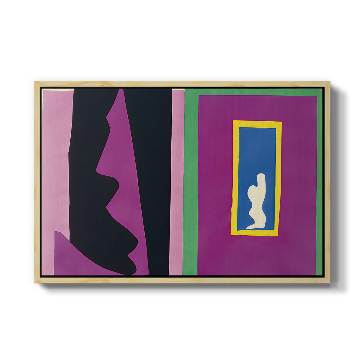 Destiny (Le destin), from Jazz, 1947 - Floater Framed Canvas Print