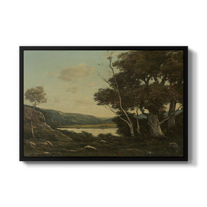 Landscape, 1898 - Floater Framed Canvas Print