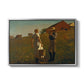 A Temperance Meeting, 1874 - Floater Framed Canvas Print