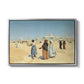 View from the Desert of Cairo with Citadel and Mamluk Tombs in the Background, c. 1889-1890 - Floater Framed Canvas Print