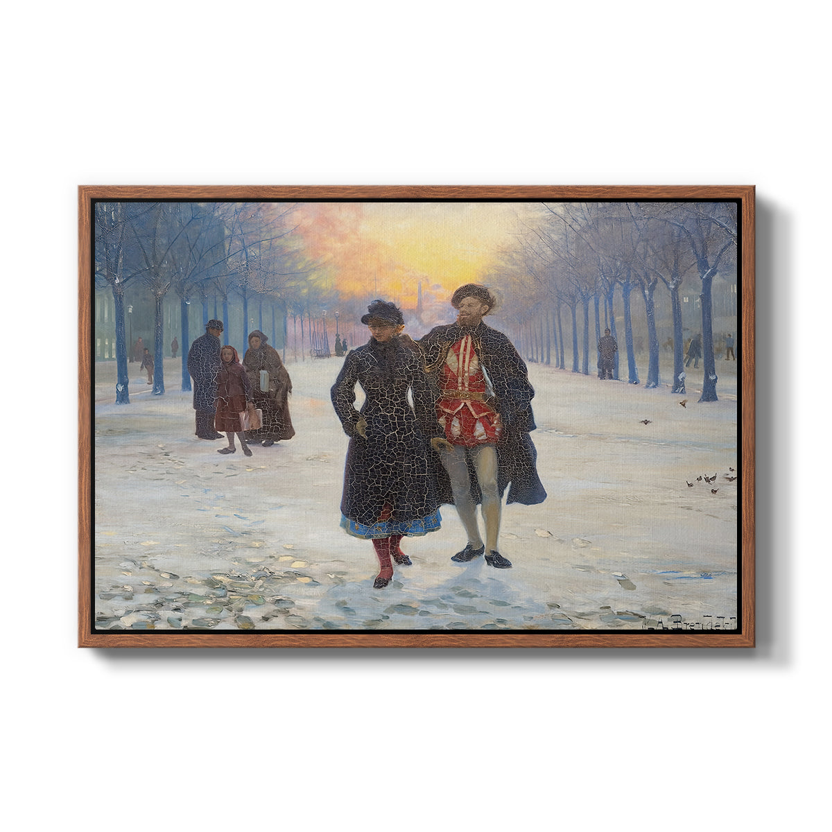 Morning after the Carnival, 1884 - Floater Framed Canvas Print