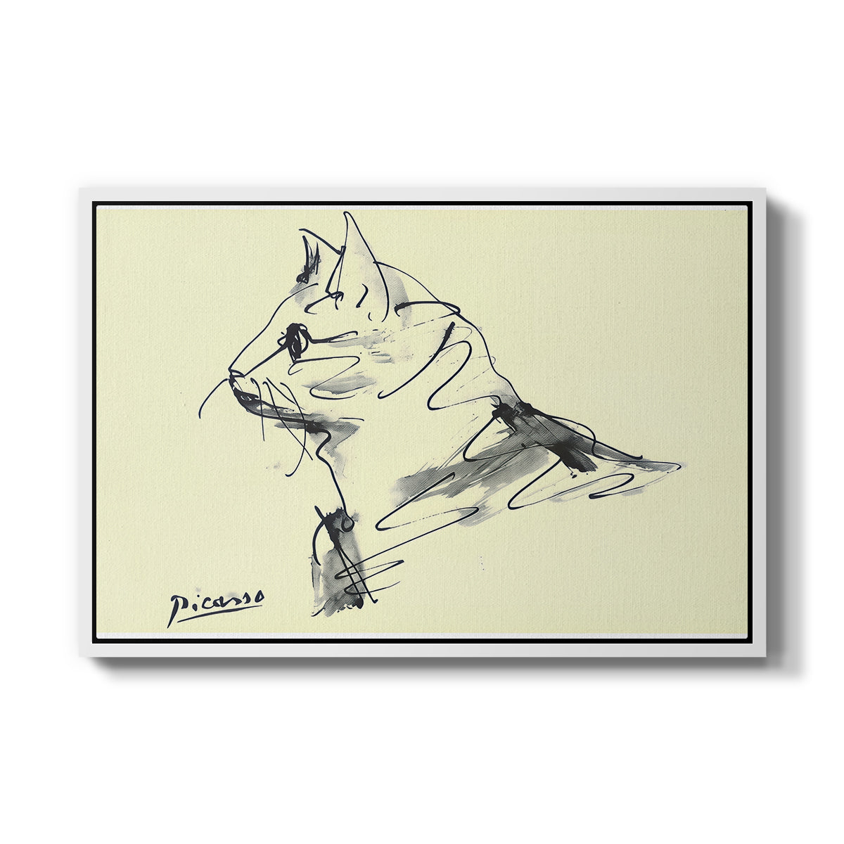 Cat (Le chat), c. 1961 - Floater Framed Canvas Print