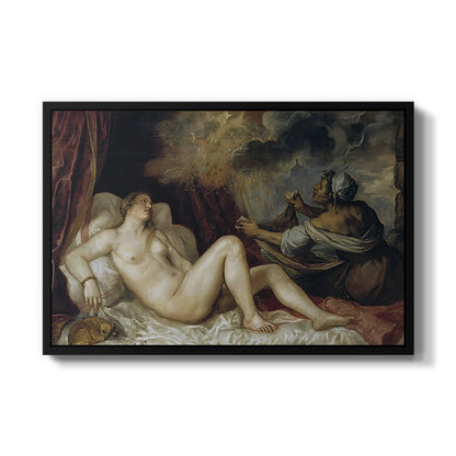 Danaë, c. 1560-1565 - Floater Framed Canvas Print