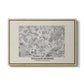 Fleurs, 1866 (Morris Inspired) - Floater Framed Canvas Print