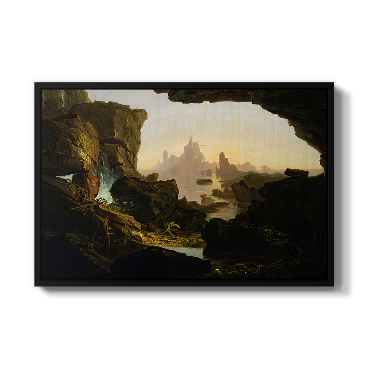 The Subsiding of the Waters of the Deluge, 1829 - Floater Framed Canvas Print
