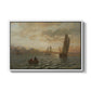 View from the Oslofjord, 1866 - Floater Framed Canvas Print