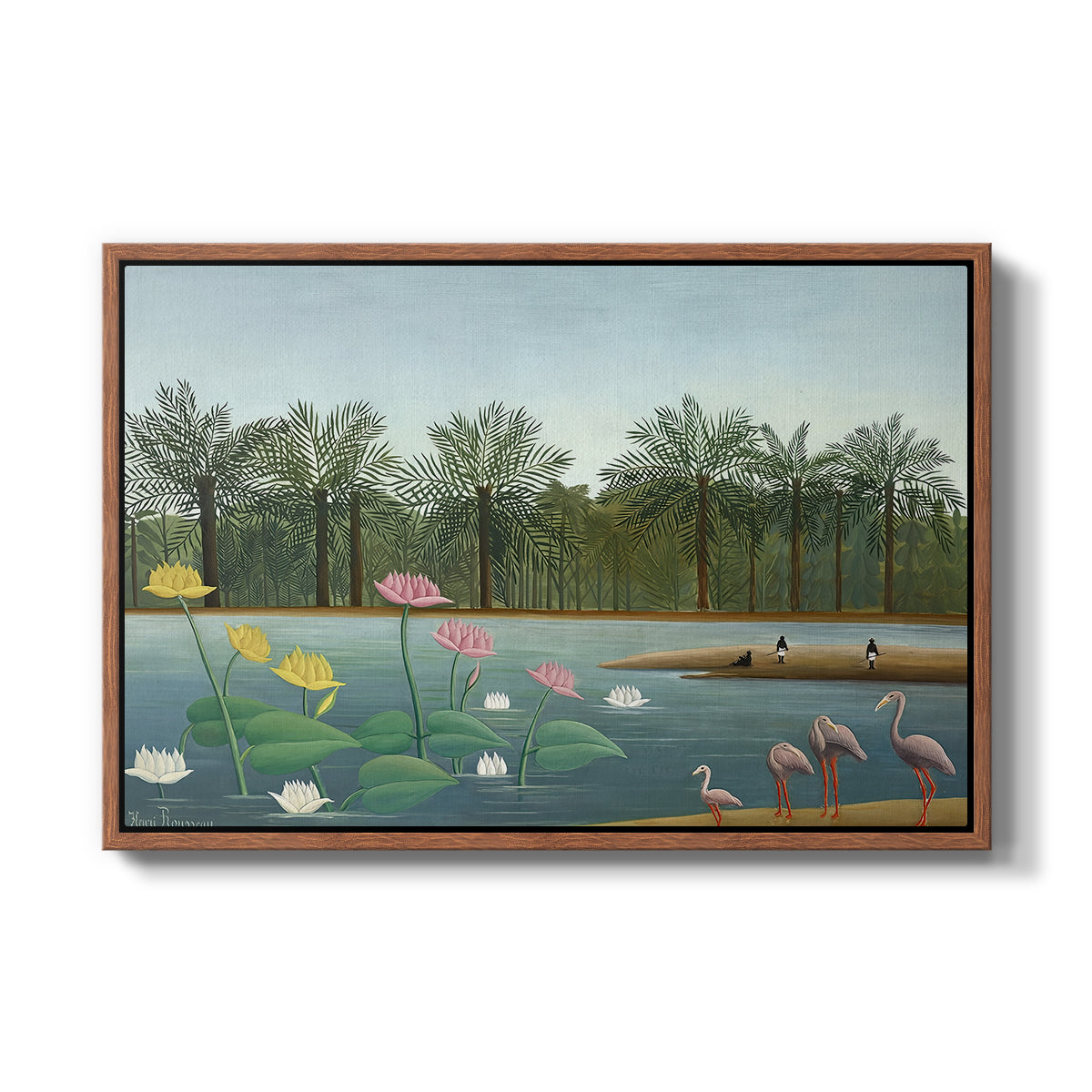 The Flamingoes (Les Flamants), 1907 - Floater Framed Canvas Print