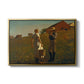 A Temperance Meeting, 1874 - Floater Framed Canvas Print