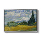 Wheat Field with Cypresses, 1889 - Floater Framed Canvas Print