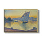 The Port at Sunset, Opus 236, Saint Tropez, 1892 - Floater Framed Canvas Print