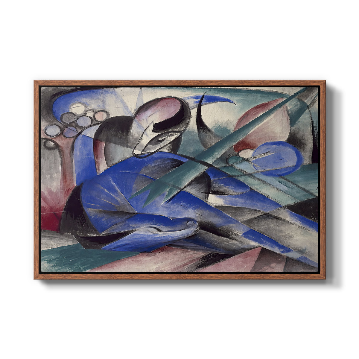 Dreaming Horse, 1913 - Floater Framed Canvas Print