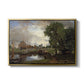 Dedham Lock and Mill, c. 1820 - Floater Framed Canvas Print