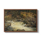Waterfall in Hallingdal, 1848 - Floater Framed Canvas Print