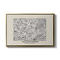 Fleurs, 1866 (Morris Inspired) - Floater Framed Canvas Print