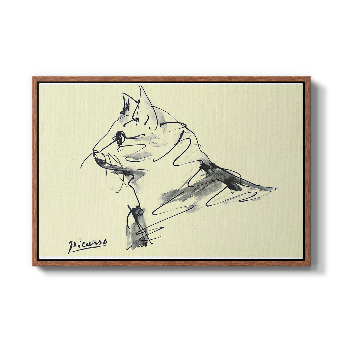 Cat (Le chat), c. 1961 - Floater Framed Canvas Print