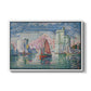 Entrance to the Port of La Rochelle, 1921 - Floater Framed Canvas Print