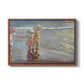 The Three Sisters on the Beach, 1908 - Floater Framed Canvas Print
