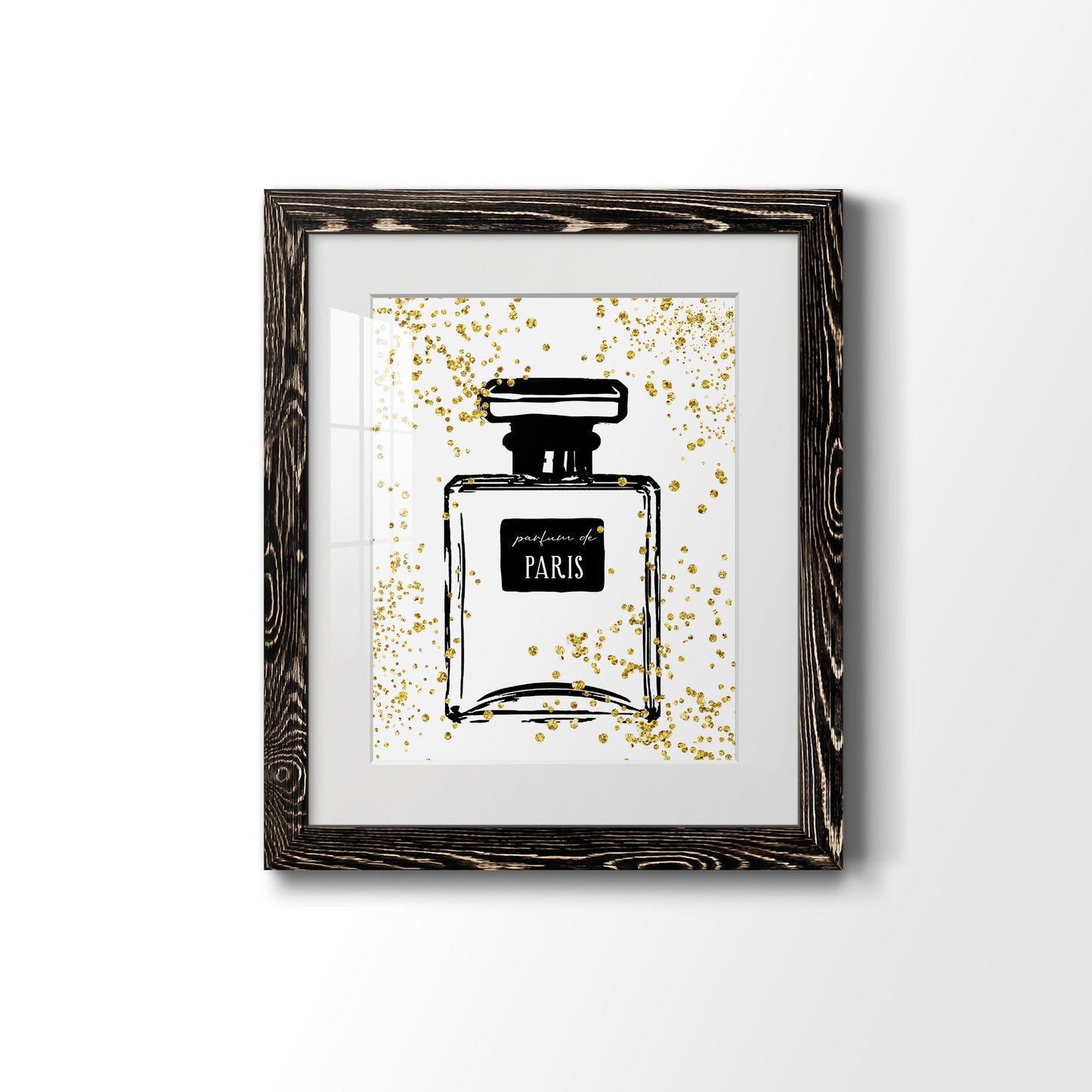 Glitter Perfume I - Premium Framed Print - Distressed Barnwood Frame - Ready to Hang