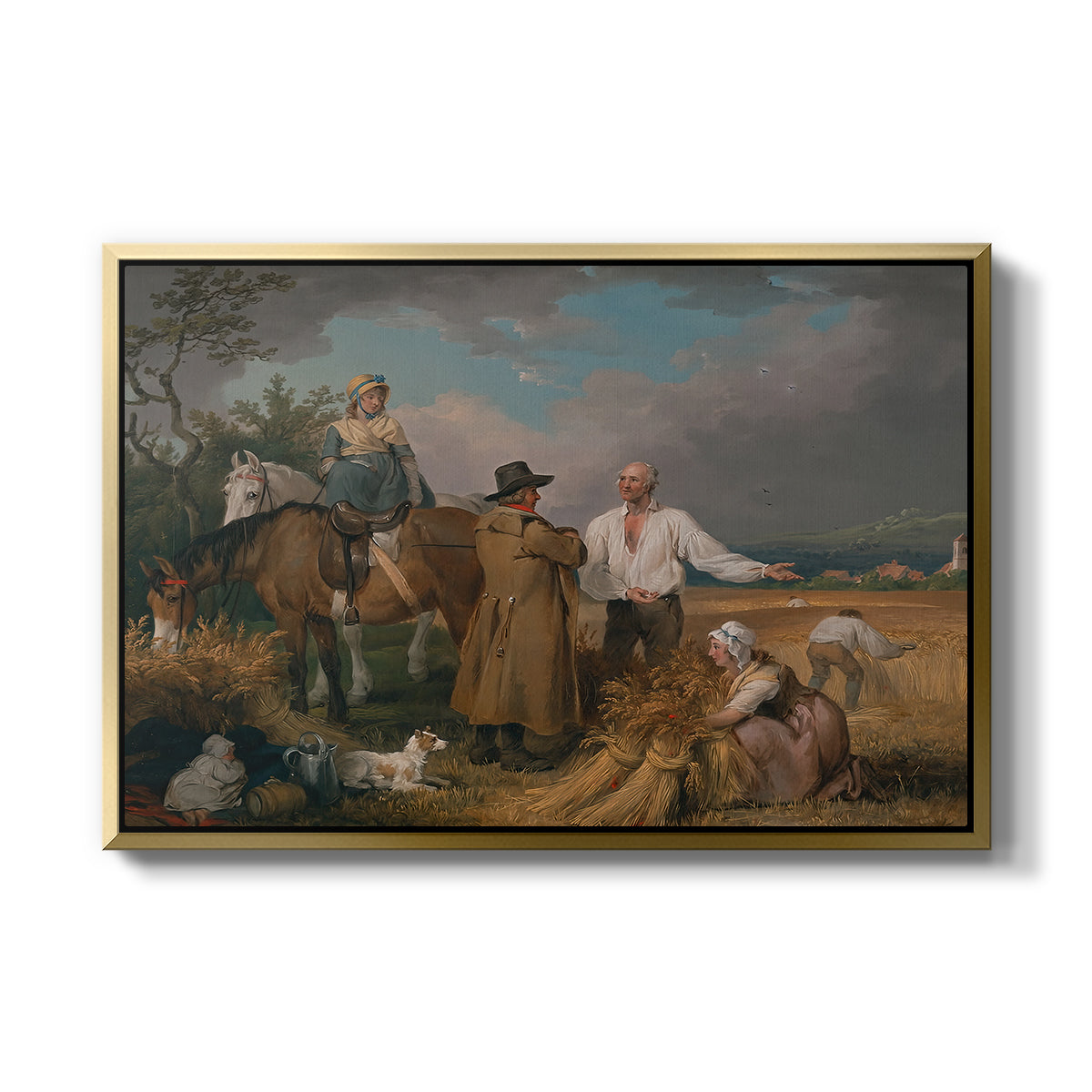 The Reapers, 1800 - Floater Framed Canvas Print