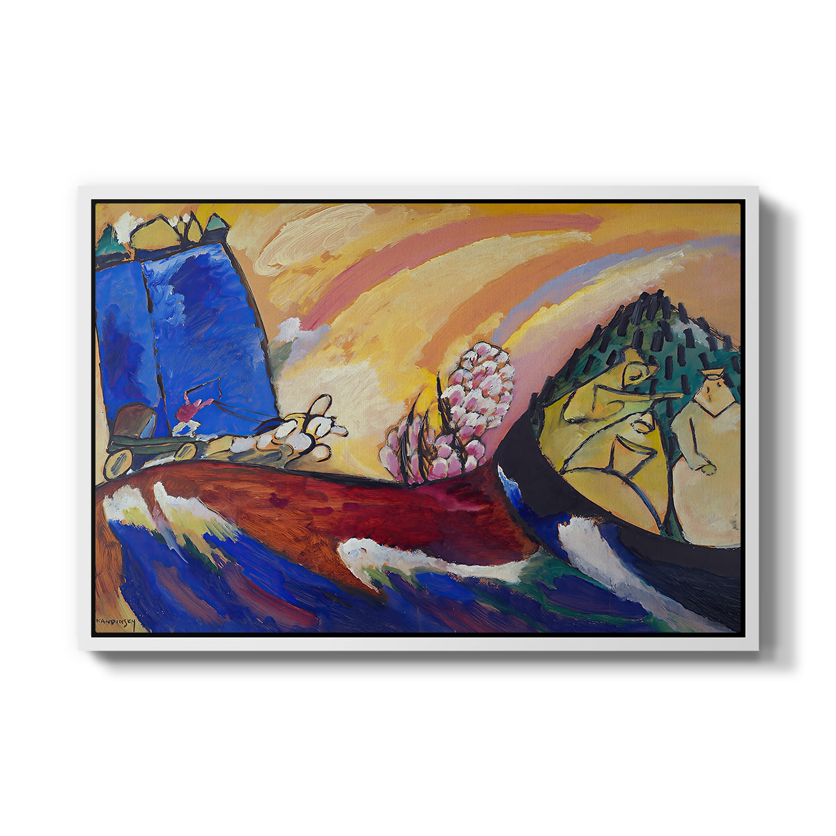 Painting with Troika, 1911 - Floater Framed Canvas Print