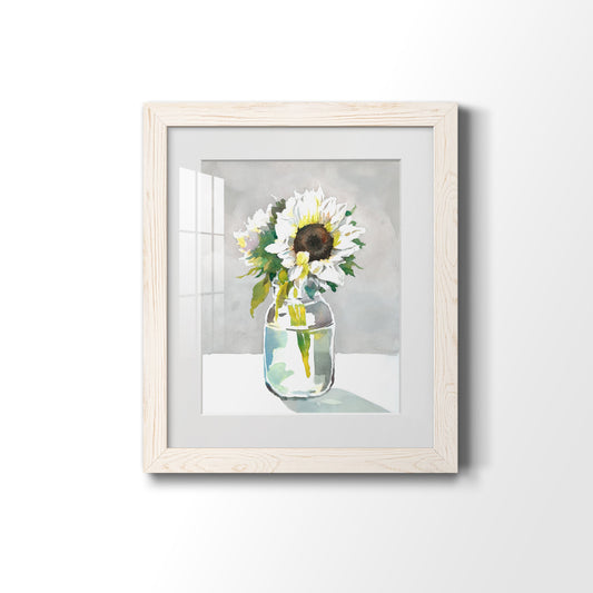 Sunflower I - Barnwood Framed Art Print