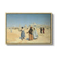 View from the Desert of Cairo with Citadel and Mamluk Tombs in the Background, c. 1889-1890 - Floater Framed Canvas Print