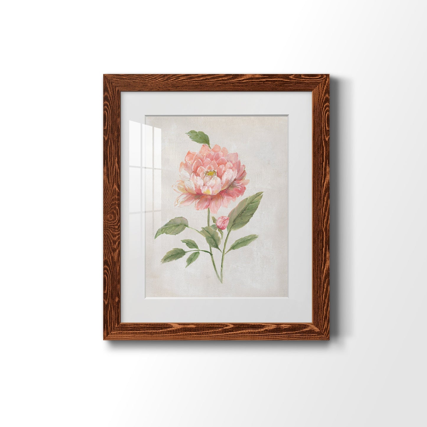 Grandiflora III - Barnwood Framed Art Print