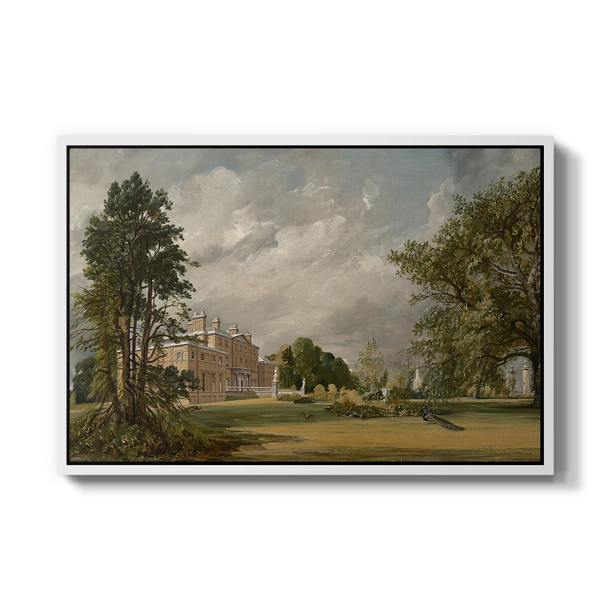 Malvern Hall, 1821 - Floater Framed Canvas Print