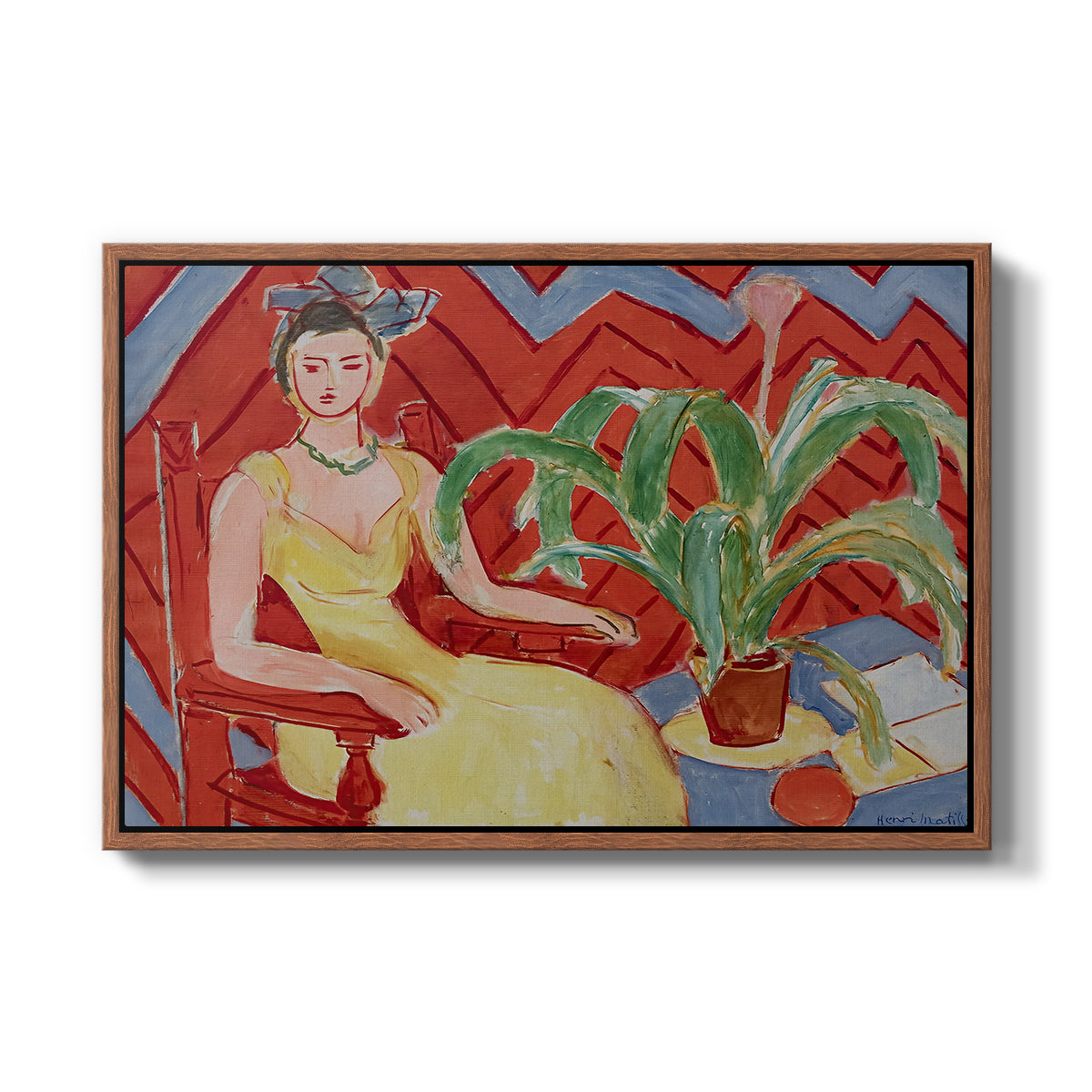 Michaella, 1943 - Floater Framed Canvas Print